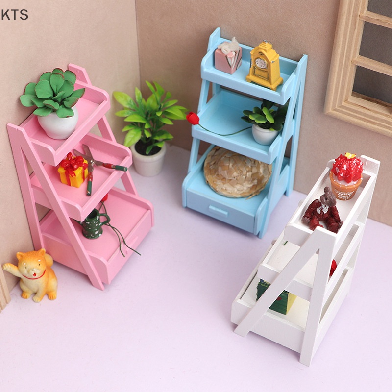 1 Kệ Để Cây 3 Tầng Trang Trí Nhà Búp Bê 1: 12