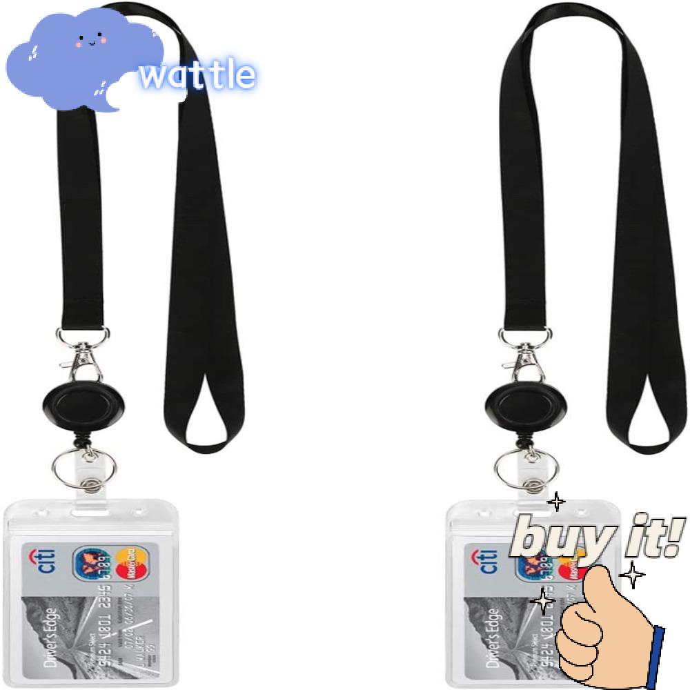 Set 2 Dây Đeo Thẻ ID Có Thể Xoay Tiện Dụng