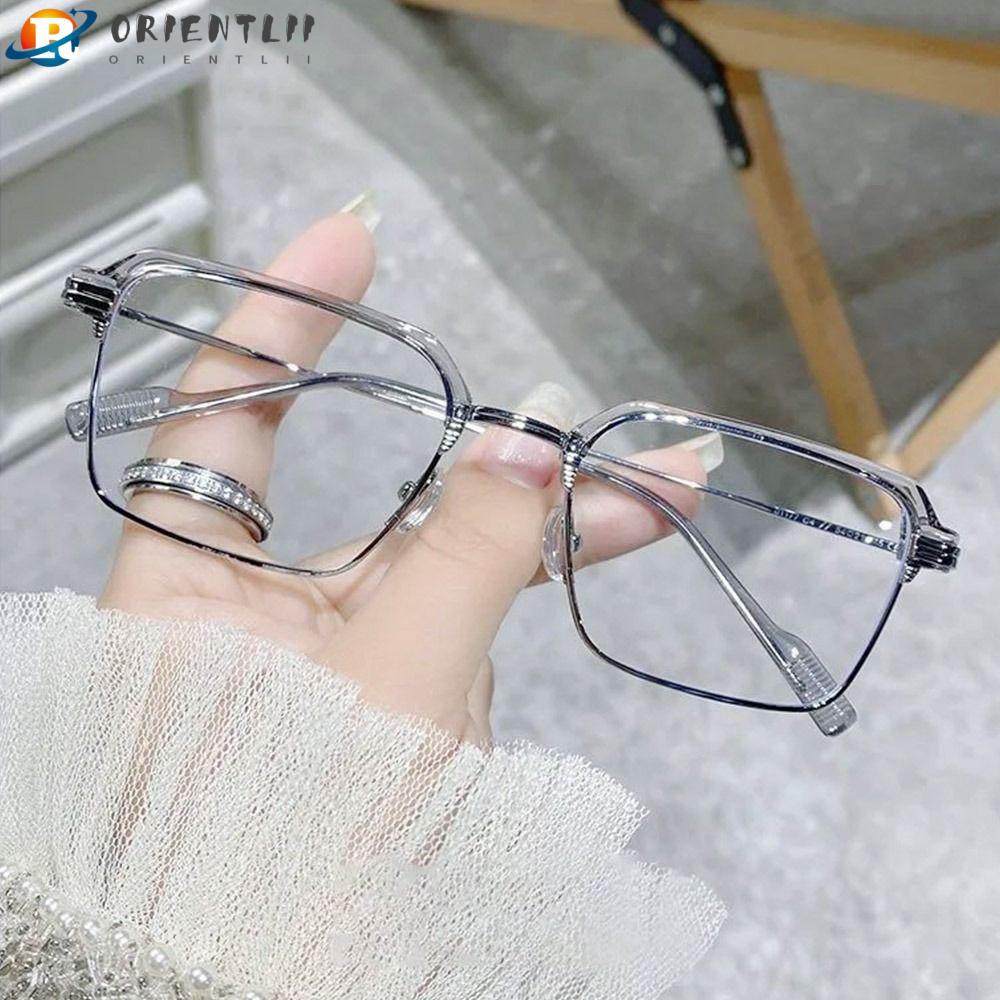 Mắt Kính Nửa Gọng Vuông Chống Ánh Sáng Xanh Cho Nữ