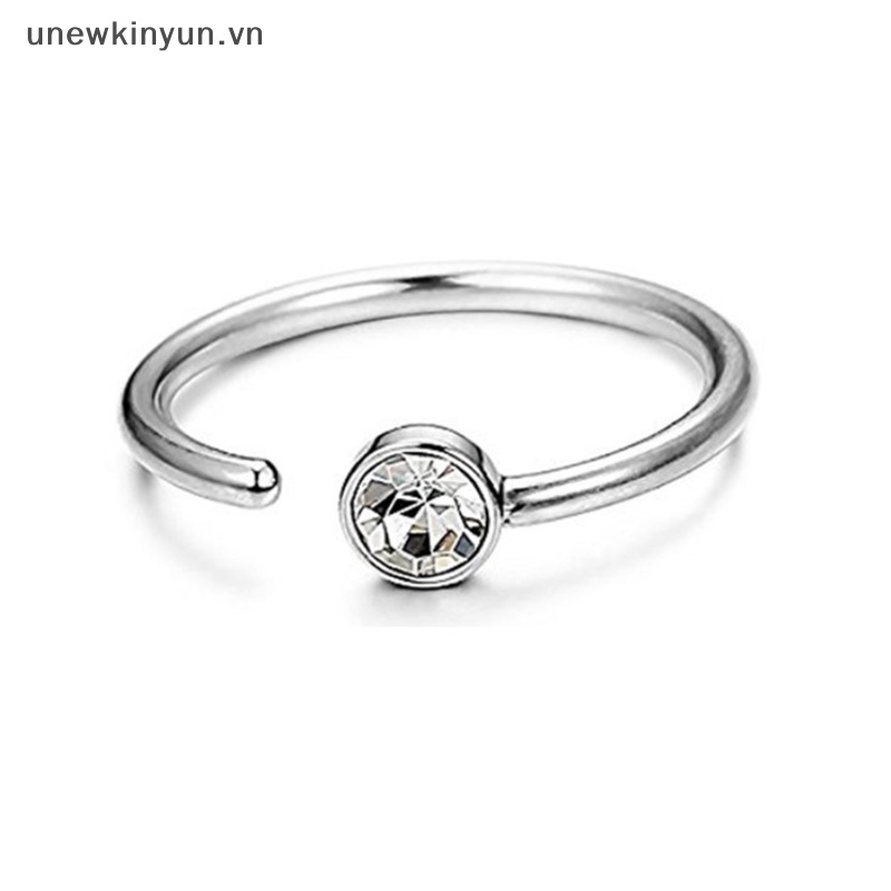 1 Khuyên Xỏ Mũi Bằng Thép Thời Trang Cá Tính Cho Nữ