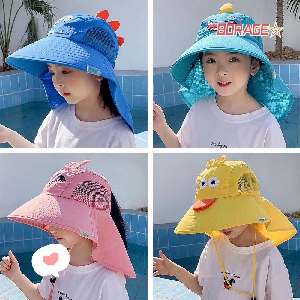 Nón Bucket Rộng Vành Che Nắng Dễ Dàng Điều Chỉnh Cho Bé