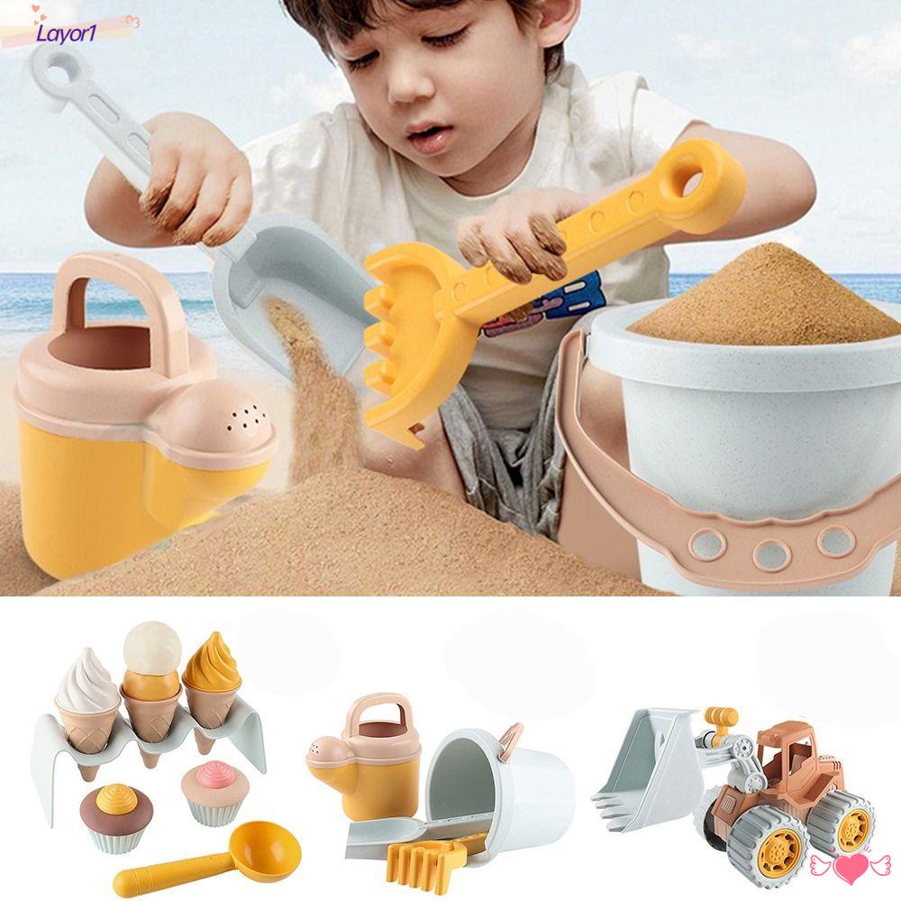 1 Bộ Đồ Chơi Cát Làm Bánh Kem Vui Nhộn Cho Bé