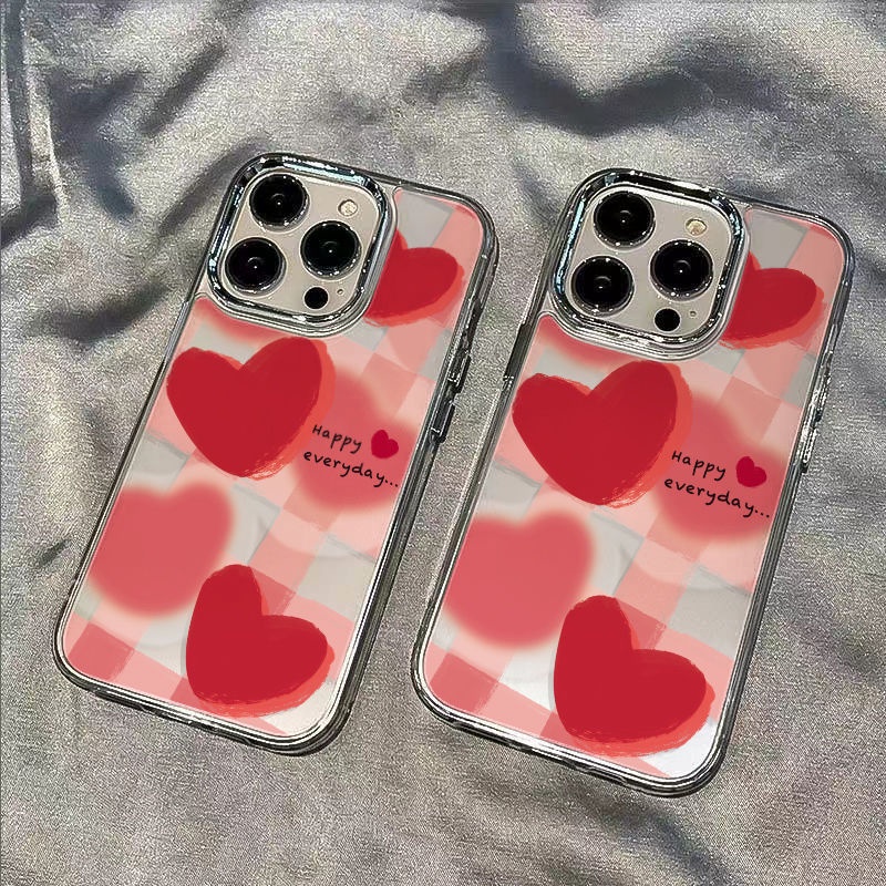 ✅Ốp Điện Thoại Mềm Chống Sốc Hình Trái Tim 13 Trái Tim ins Cho Iphone 14pro 8I 12 7 11 max