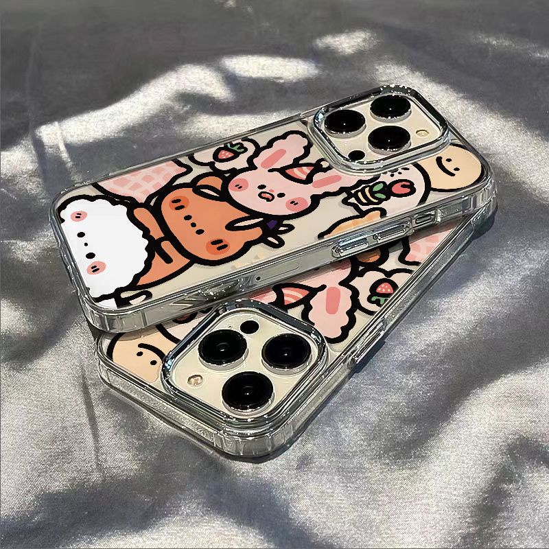 ✅Ốp Điện Thoại Dẻo Họa Tiết Động Vật Dễ Thương Chống Sốc Cho iPhone12714pro 8plus 1311