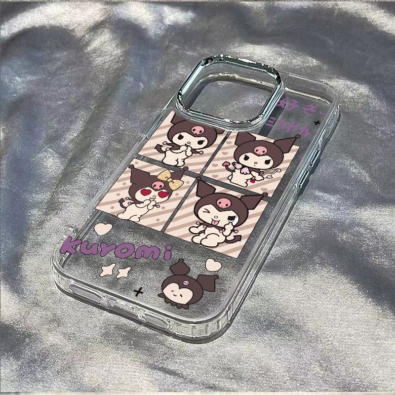 ✅Ốp Điện Thoại Mềm Chống Sốc Họa Tiết Kuromi 713 Cho iPhone128 / max11 14pro plus