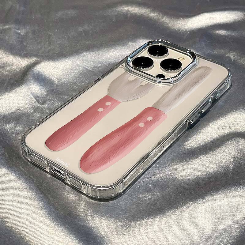 ✅Ốp Điện Thoại Mềm Chống Sốc Màu Hồng Đơn Giản Cho Iphone 11814pro / 7max 12Plus 13 U0J3