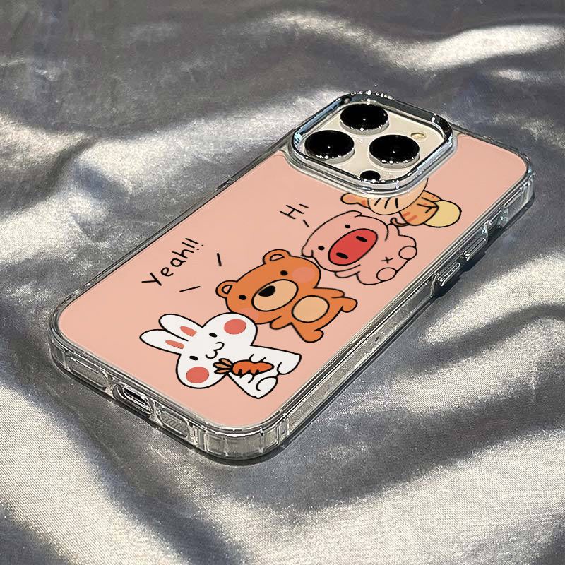 ✅Ốp Điện Thoại Mềm Chống Sốc In Hình Động Vật Đơn Giản Cho Iphone 13 814pro 7iPhone1211 / maxplus