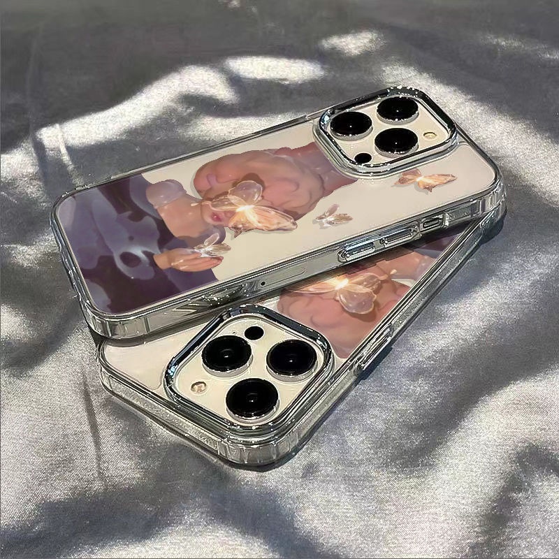 ✅Ốp Điện Thoại Mềm Chống Sốc Họa Tiết Bướm Đơn Giản Cho Iphone 13 / 7In Style plus118 14pro maxxs 12 R5GS