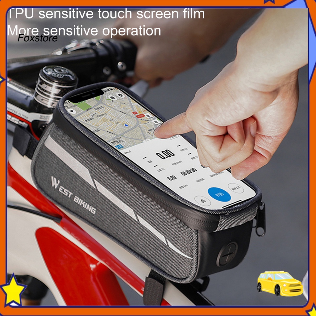 Túi Đựng Điện Thoại Cỡ Lớn Có Khóa Kéo Phản Quang Cho Xe Đạp MTB