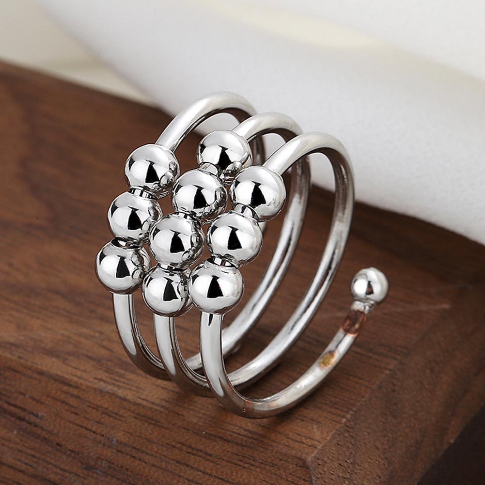 1 Nhẫn Hợp Kim Hình Thánh Giá Ba Vòng Điều Chỉnh Được Sáng Tạo