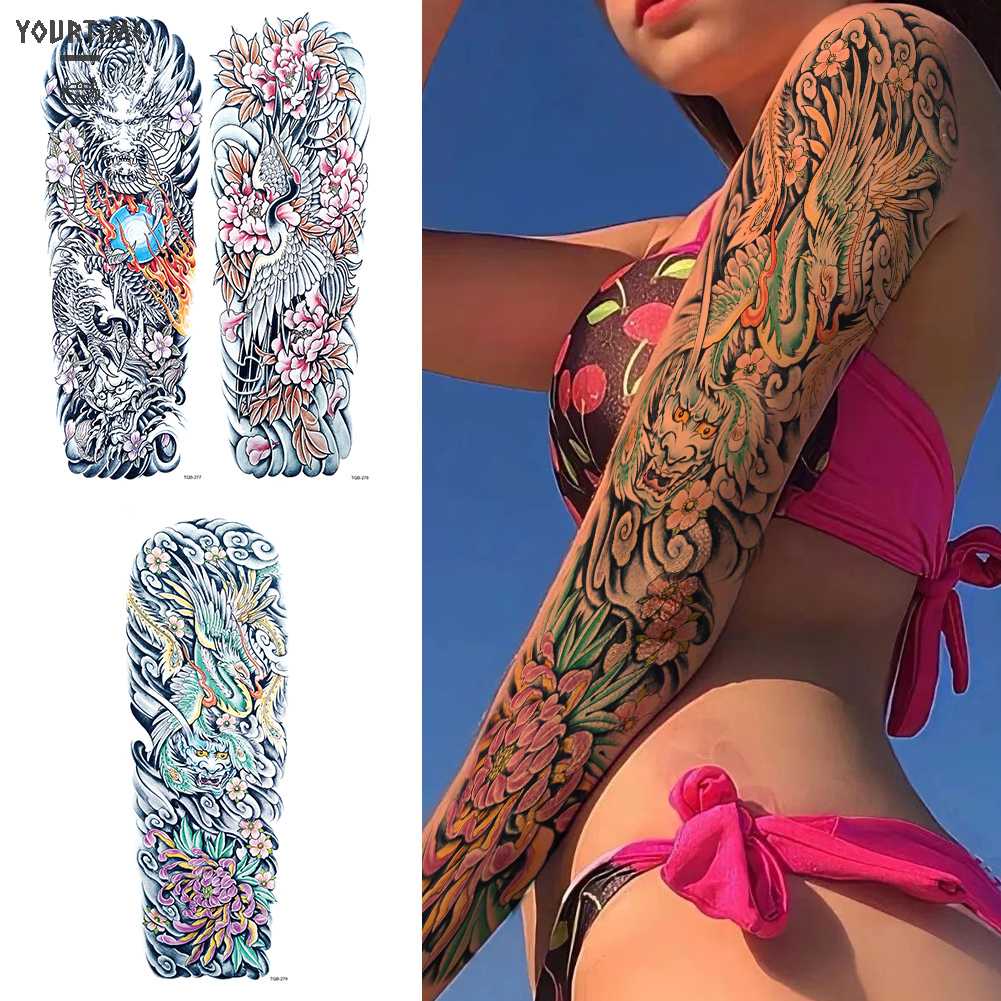 Set 3 Hình Xăm Giả Chống Nước Thời Trang Cho Nam Nữ