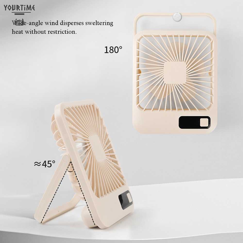 Quạt Để Bàn Mini 5 Tốc Độ Yên Tĩnh Sạc USB 2000mAh