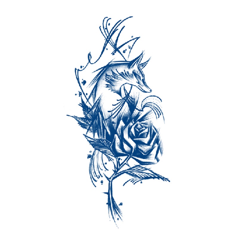 Hình Xăm Dán Tạm Thời Chống Nước Lâu Trôi 15 Ngày 120 * 70mm