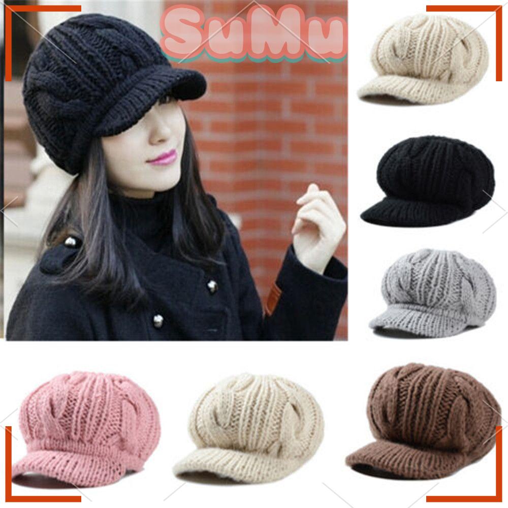 Mũ Beret Dệt Kim Phong Cách Vintage Dành Cho Nữ