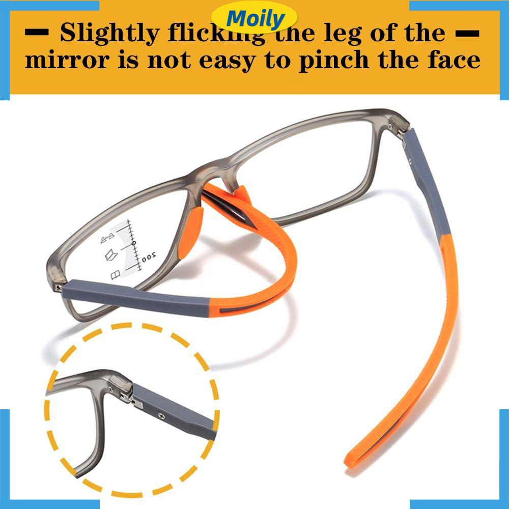 Moilyvn Kính Đọc Sách Thể Thao Gọng Nén Đa Bọt Đơn Giản Dành Cho Nam Nữ