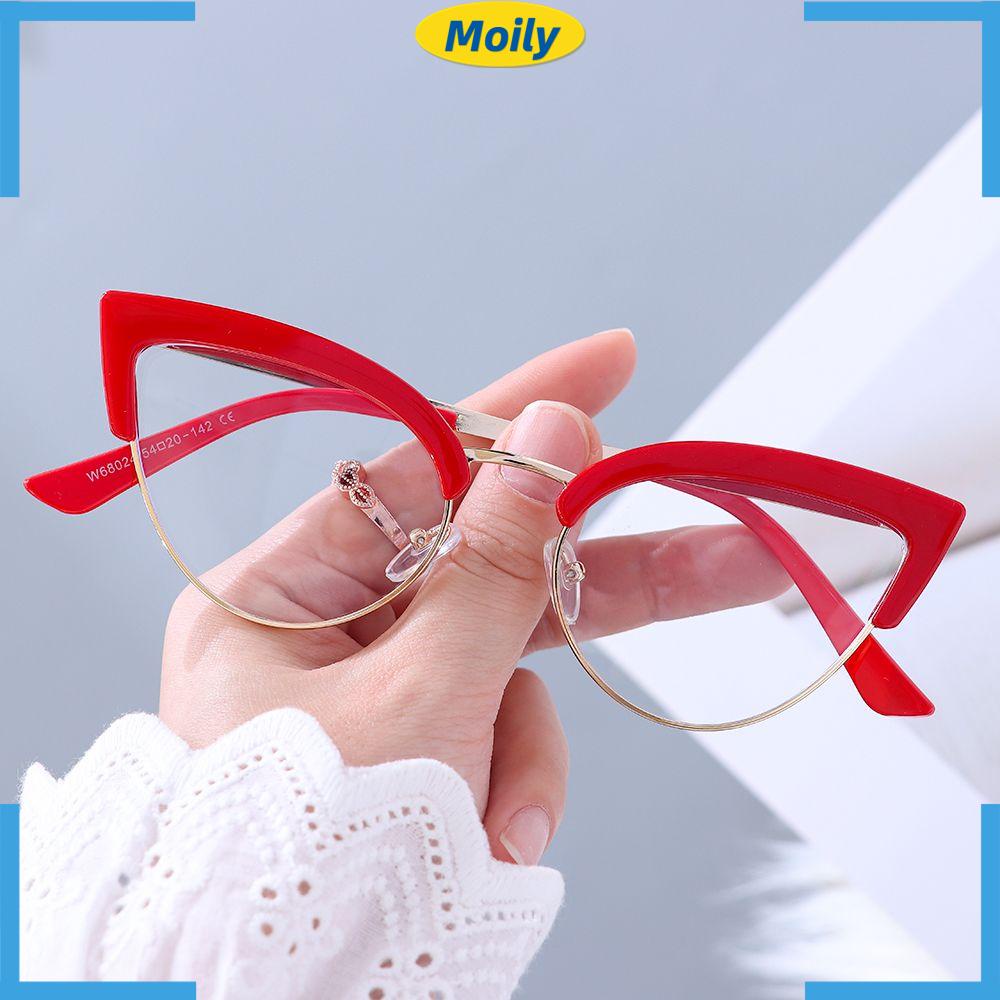 Moilyvn Mắt Kính Đọc Máy Tính Gọng Kim Loại Ánh Sáng Xanh Lam Hợp Thời Trang Cho Nam / Nữ