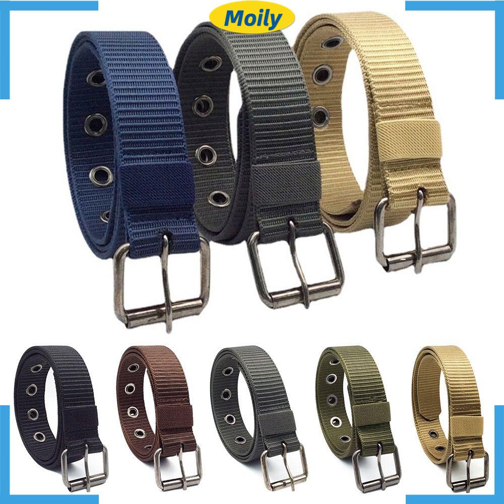Dây Thắt Lưng Vải Canvas Nylon Bện Thời Trang Sang Trọng