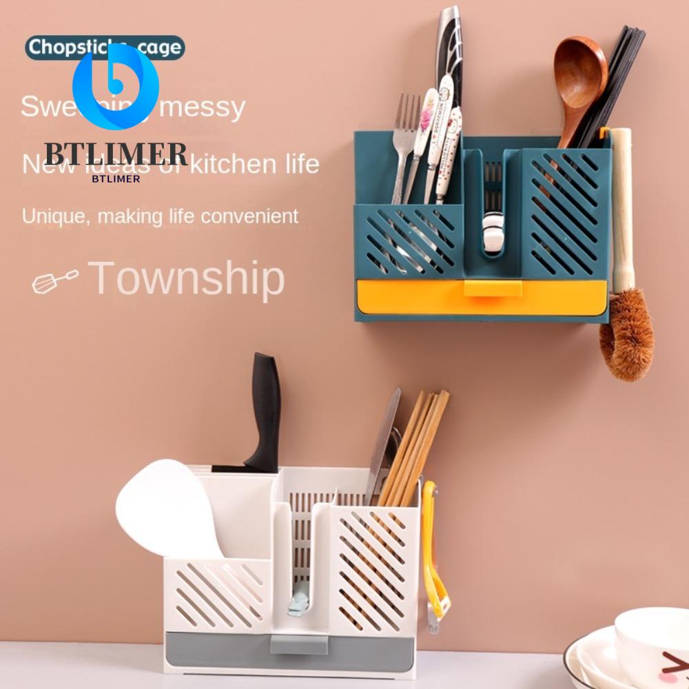 BTLIMER Giá Đỡ Đũa Gắn Tường Cao Cấp Tiện Dụng Cho Nhà Bếp