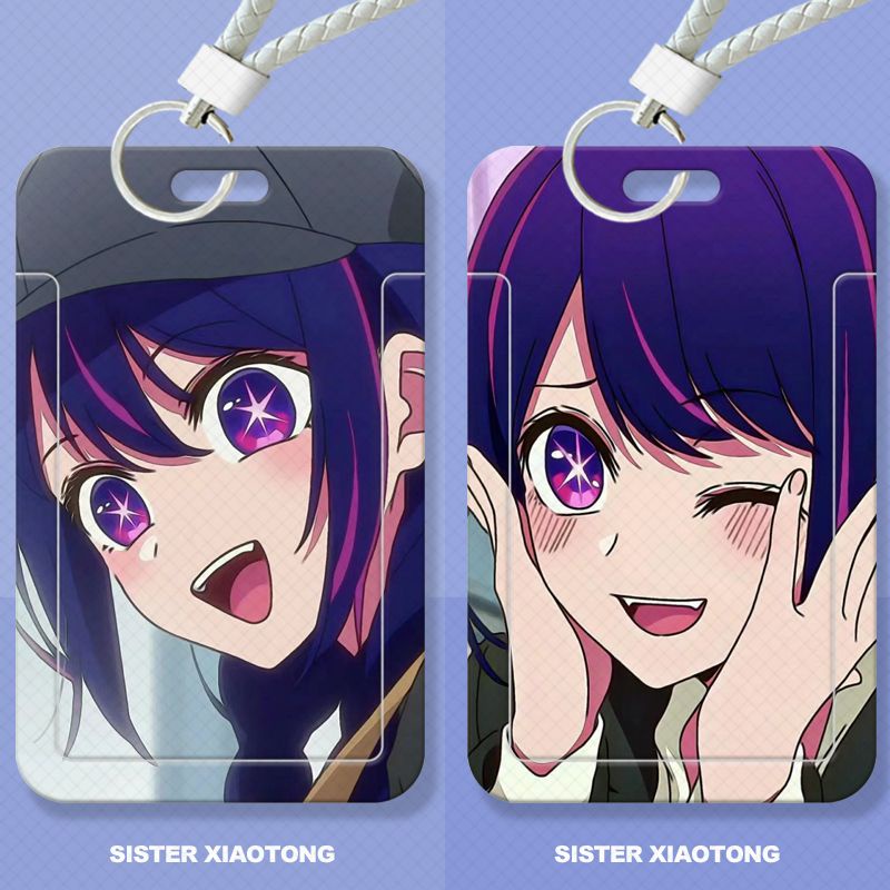 Oshi no Ko anime student slider card holder meal card bus card ID card protector access card campus