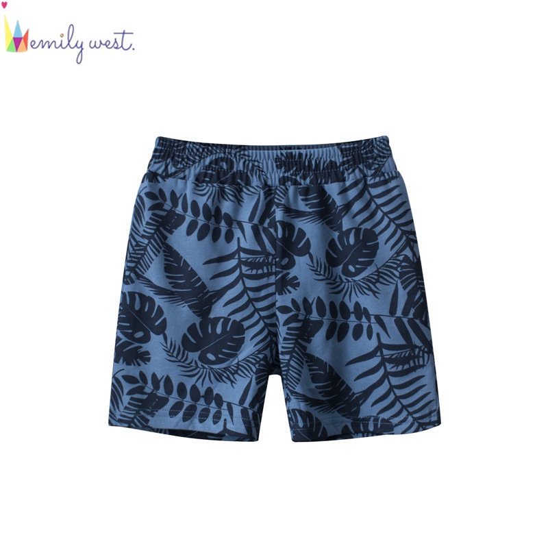 Quần short Cotton Dệt Kim In Hình Cây Dừa Dễ Thương Thoải Mái Thời Trang Mùa Hè Cho Bé Trai 1-9 Tuổi