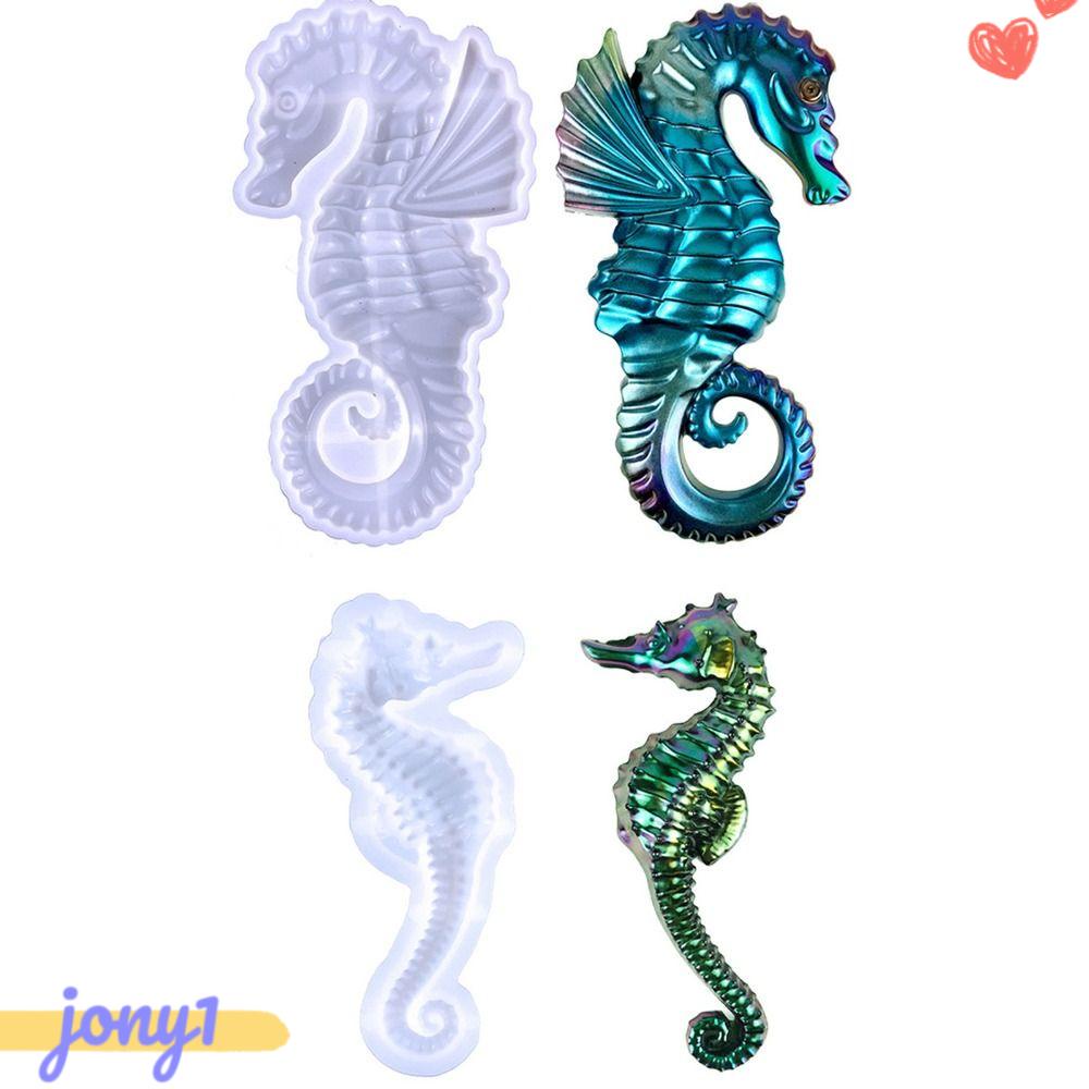 Set 2 Khuôn Silicone Hình Cá Ngựa / Cá Ngựa Tự Làm Mặt Dây Chuyền|Khuôn Đúc Epoxy Thiết Kế Độc Đáo Tiện Dụng