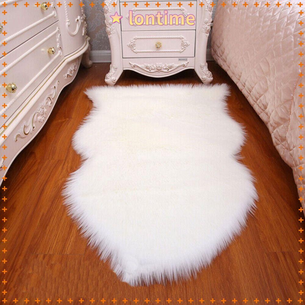 Thảm Lông Nhân Tạo Chống Trượt Trang Trí Phòng Khách / Phòng Ngủ Da