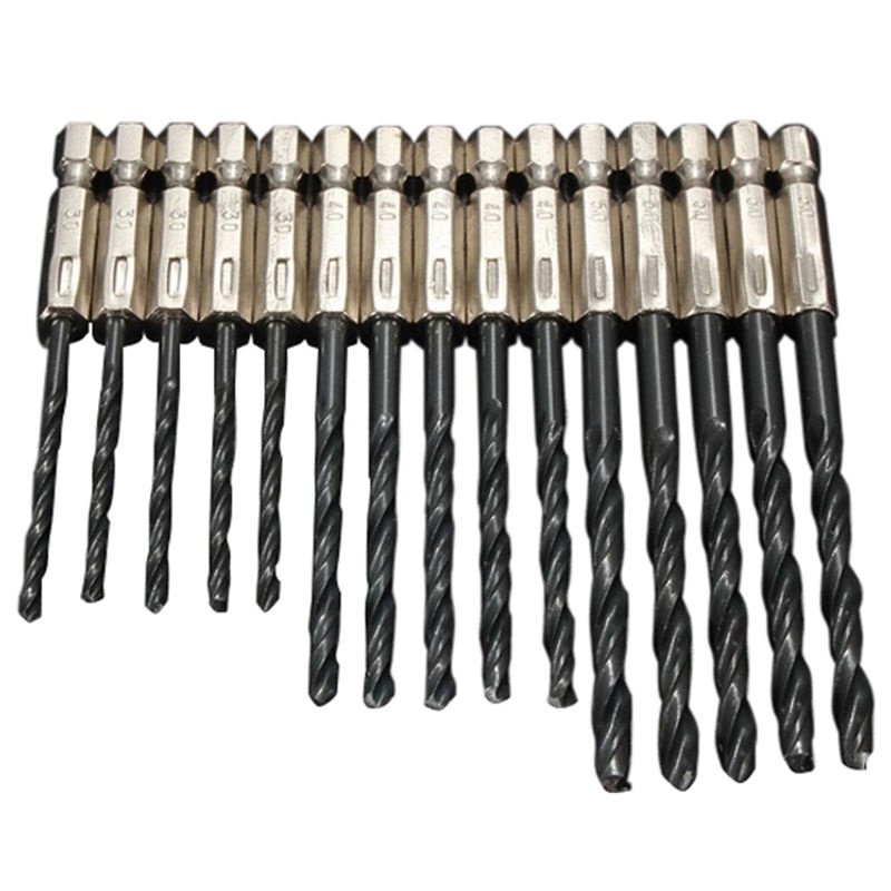 Set 15 Mũi Khoan Đen Nigen Tốc Độ Cao 3mm Bằng Thép Bền Bỉ