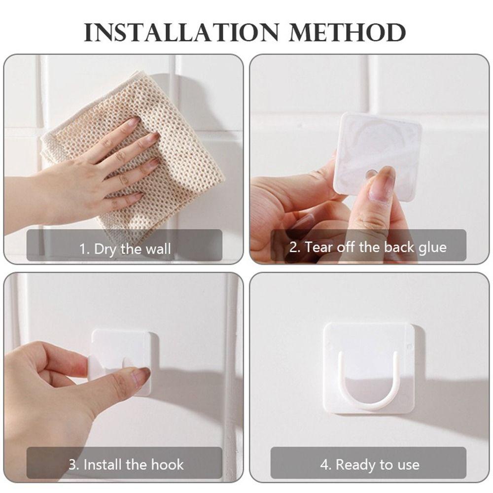 Móc Treo Rèm Cửa Tự Dính Chống Thấm Nước Tiện Dụng Cho Nhà Tắm