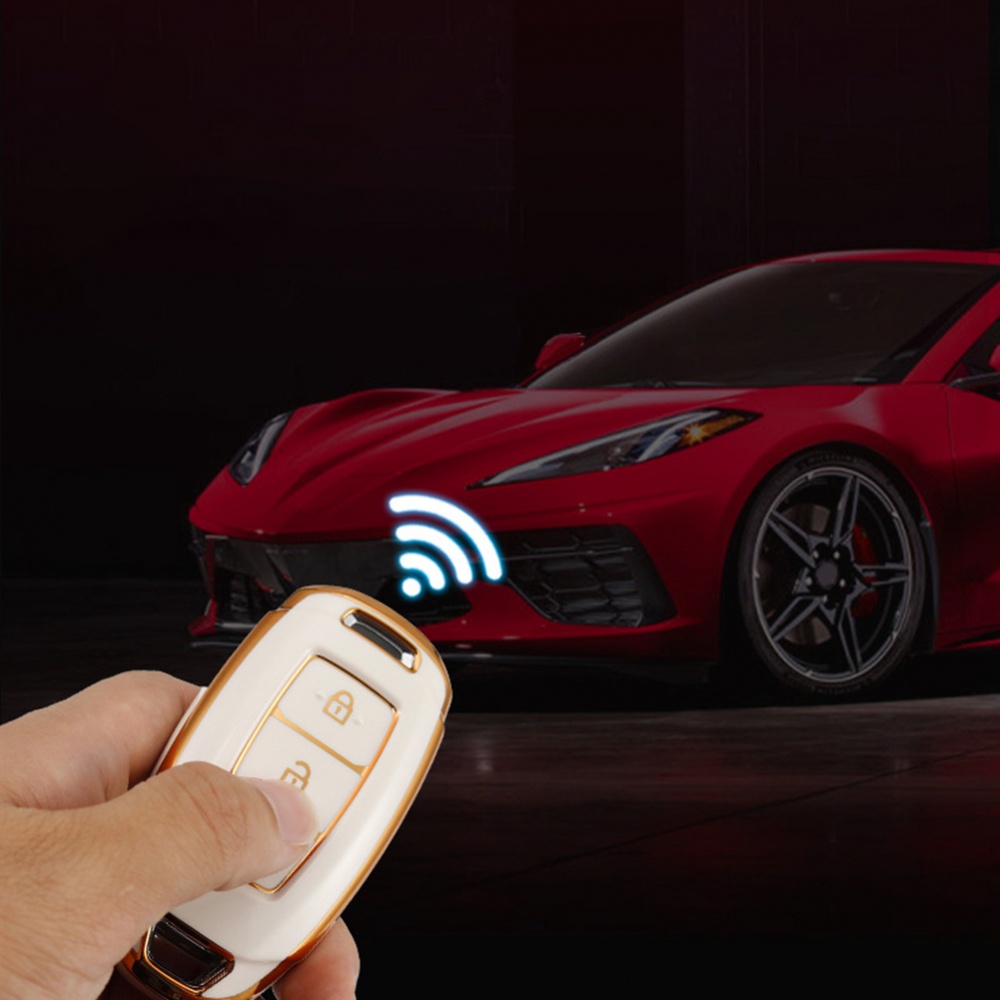 Vỏ Bảo Vệ Chìa Khóa Thông Minh Màu Xanh Lá / Xám / Trắng