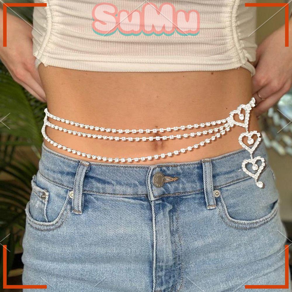 Sumu Nhiều Lớp|Thắt Lưng Dây Xích Trang Trí Quần Jean Hợp Thời Trang Cho Nữ|Đai Nịt Bụng Định Hình Cơ Thể Tiện Dụng