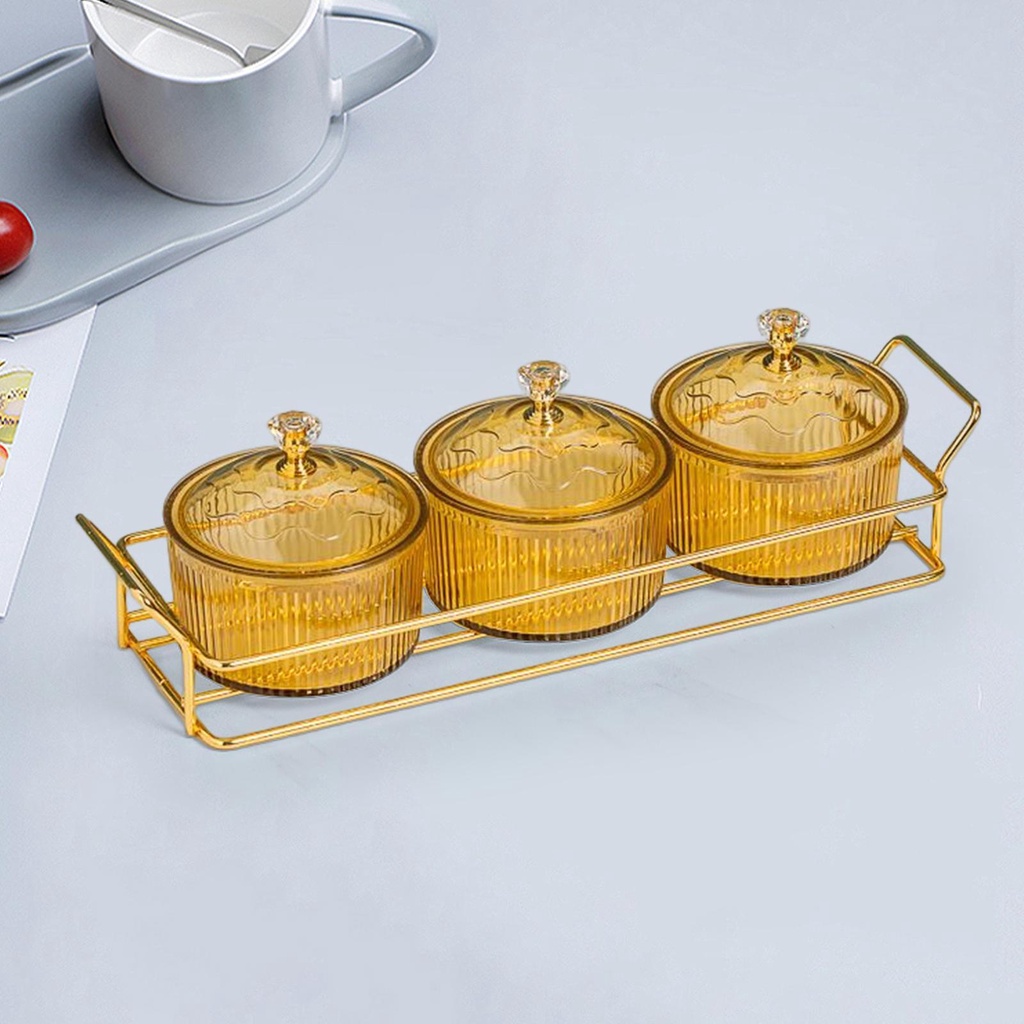 Set 3 Tô Đựng Trái Cây / Snack Để Bàn Tiện Lợi