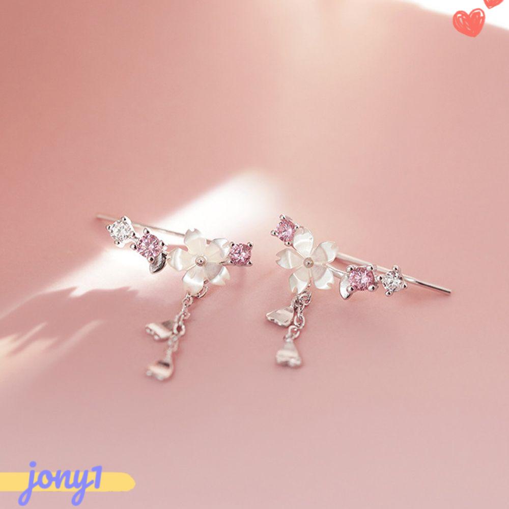 Khuyên Tai Mặt Hoa Anh Đào Thời Trang Cho Nữ