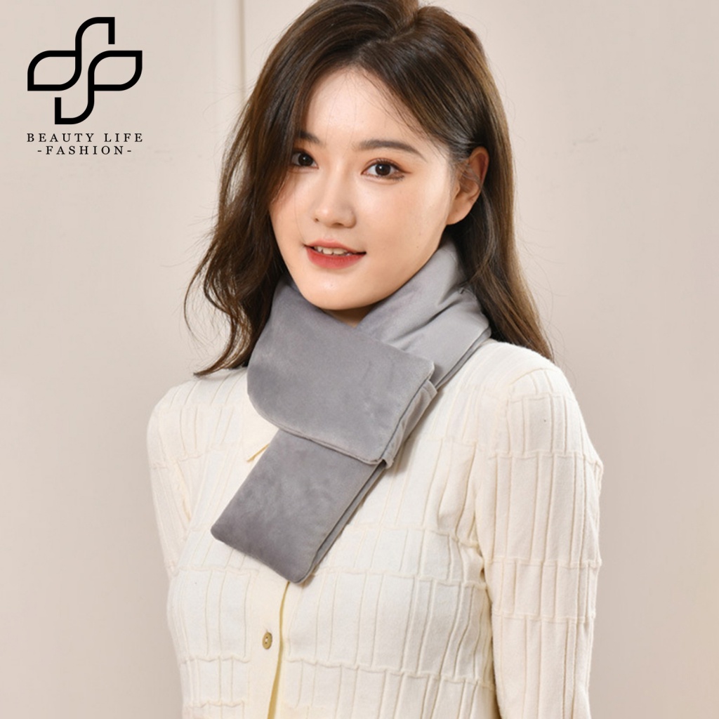 Khăn Choàng Cổ Sưởi Ấm USB Siêu Mềm Thoáng Khí Chống Gió Giữ Ấm Bằng Điện Dùng Ngoài Trời