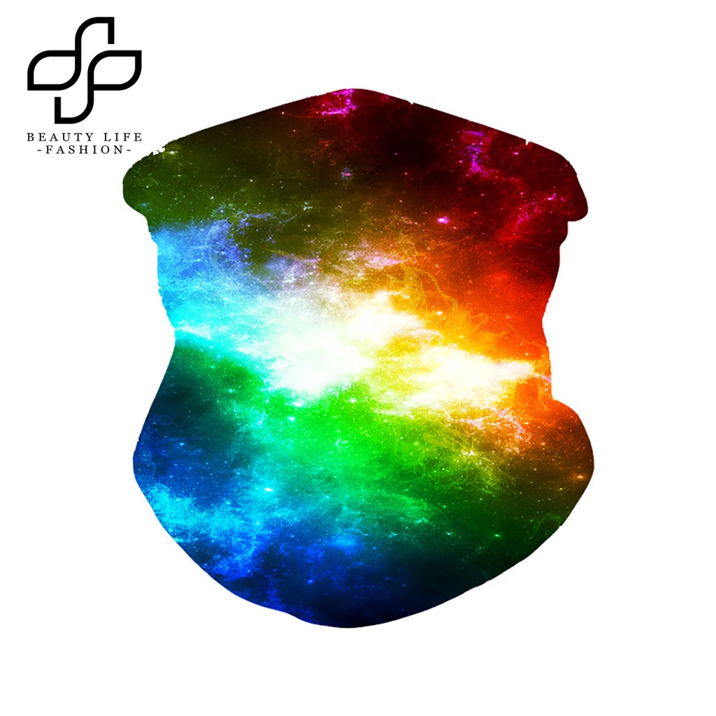 Khẩu Trang Chống Nắng Chống Bụi Độ Co Giãn Cao In Họa Tiết Bầu Trời Sao Dùng Khi Lái Xe Thể Thao