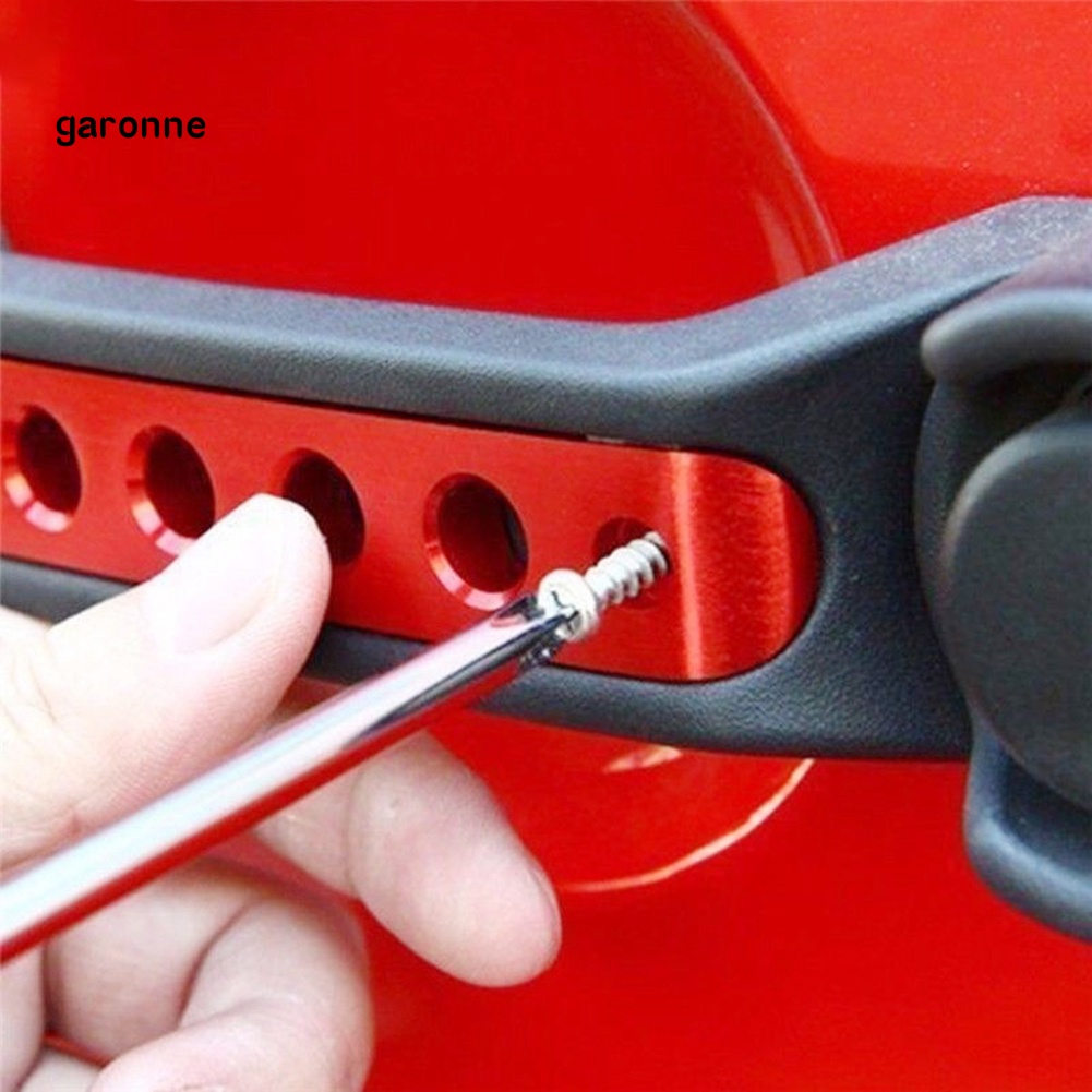 Set 3 / 5 Ốp Tay Nắm Cửa Bằng Nhôm Cho Xe Jeep Wrangler