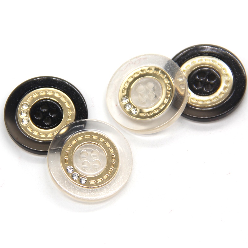 Bộ 5 Nút Áo Khoác Lông 4 Lỗ 18 / 23 / 25mm Sang Trọng