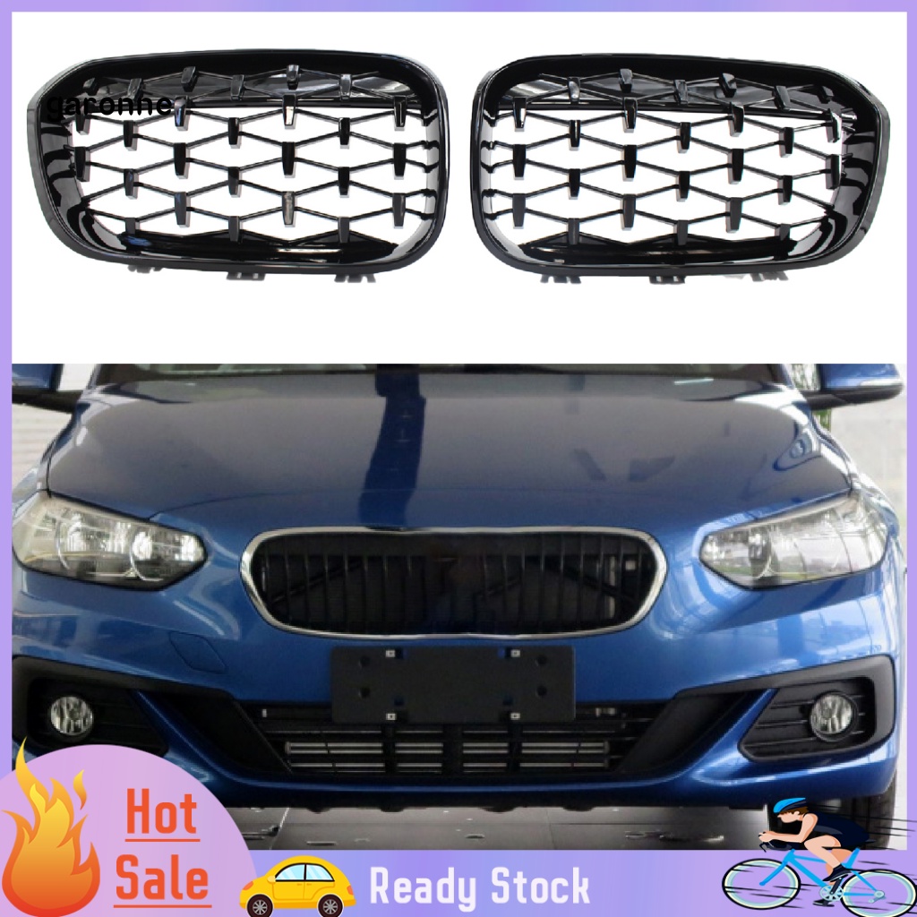 1 Cặp Khung Lưới Tản Nhiệt Trái / Phải Thay Thế Cho Xe Hơi 51137371685 51137371686 Ốp Bảo Vệ Chìa Khóa Xe Hơi BMW 1 Series F20 2015-2017
