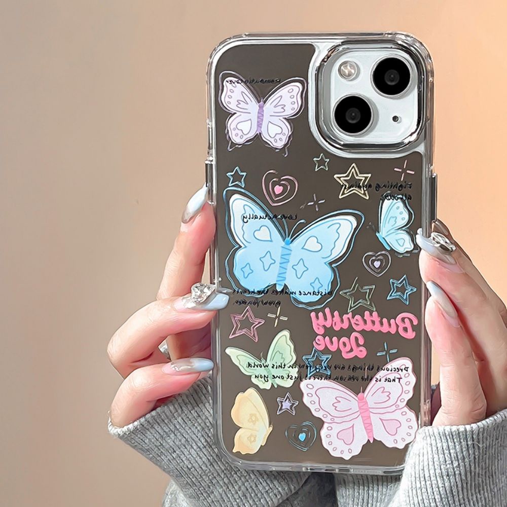 Ốp Điện Thoại TPU Mềm Chống Sốc Tráng Gương Cho IPhone 11 14 13 12 Pro Max