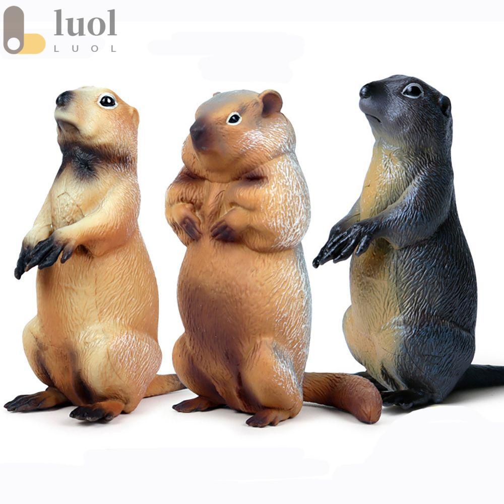 Đồ Chơi Mô Hình Marmot Giả Lập Động Vật Hoang Dã Sinh Động Cho Bé