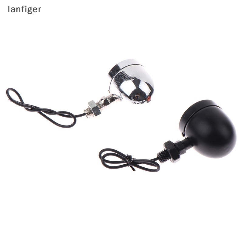 2 Đèn Tín Hiệu Màu Đen 12v Cho Xe Máy