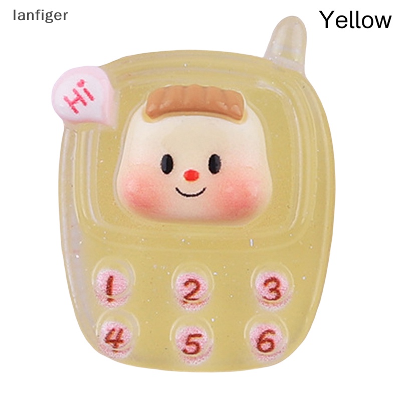 Lanf Set 2 Điện Thoại Di Động Dạ Quang DIY Sáng Tạo Trang Trí Nhà Búp Bê EN