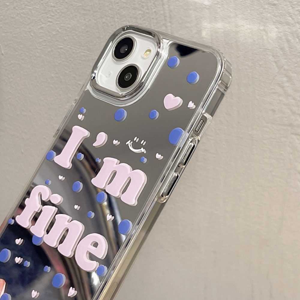 Ốp Điện Thoại TPU Mềm Chống Sốc Tráng Gương In Chữ Tiếng Anh Cho IPhone 11 14 13 12 Pro Max