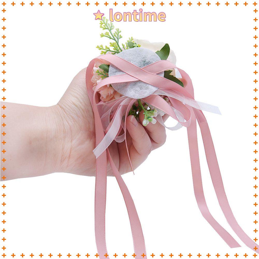 Set 1 / 2 Cặp Vòng Tay Hoa Hồng Chất Liệu Satin Mới