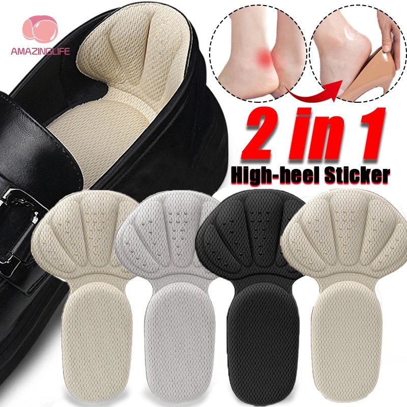 1 Cặp Miếng Lót Giày Cao Gót / Miếng Lót Giày Giảm Đau Dễ Điều Chỉnh Dành Cho Bạn Nữ
