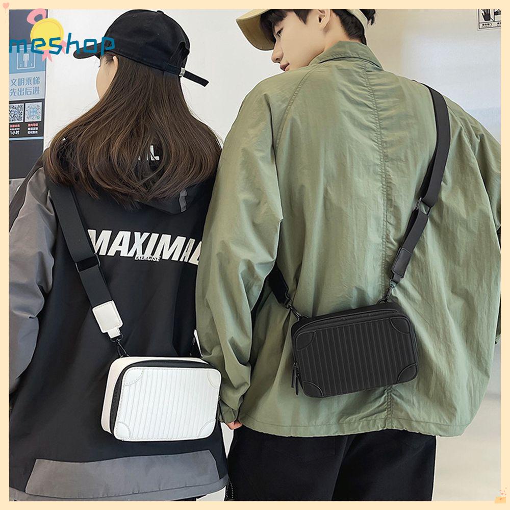 Ba Lô Da PU Hình Hộp Dập Nổi Đơn Giản