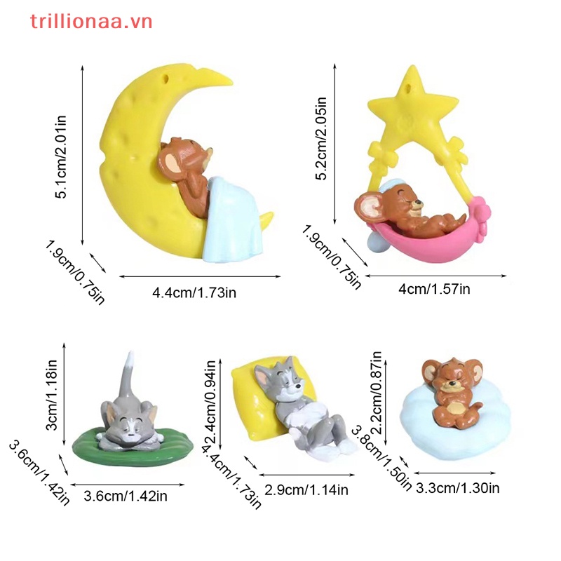 Mô Hình Mèo Và Chuột Trang Trí Nội Thất Xe Hơi