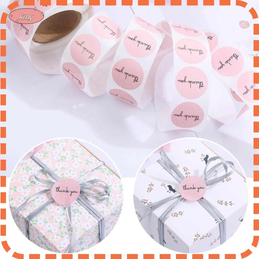 Set 500 Nhãn Dán In Chữ Thank You Đáng Yêu