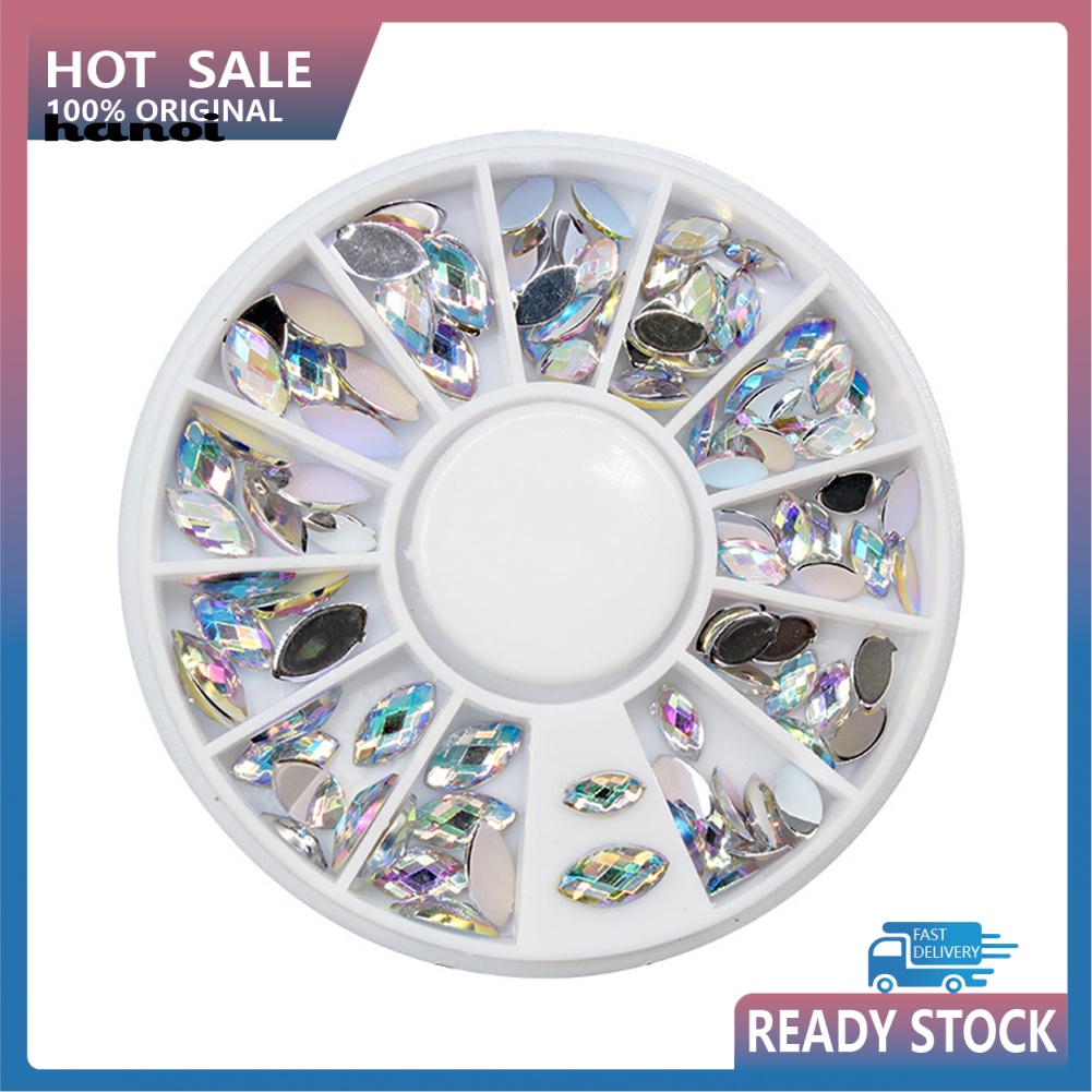 Hộp 12 Ngăn Đựng Hạt Cườm 3D Lấp Lánh Đính Móng Nghệ Thuật