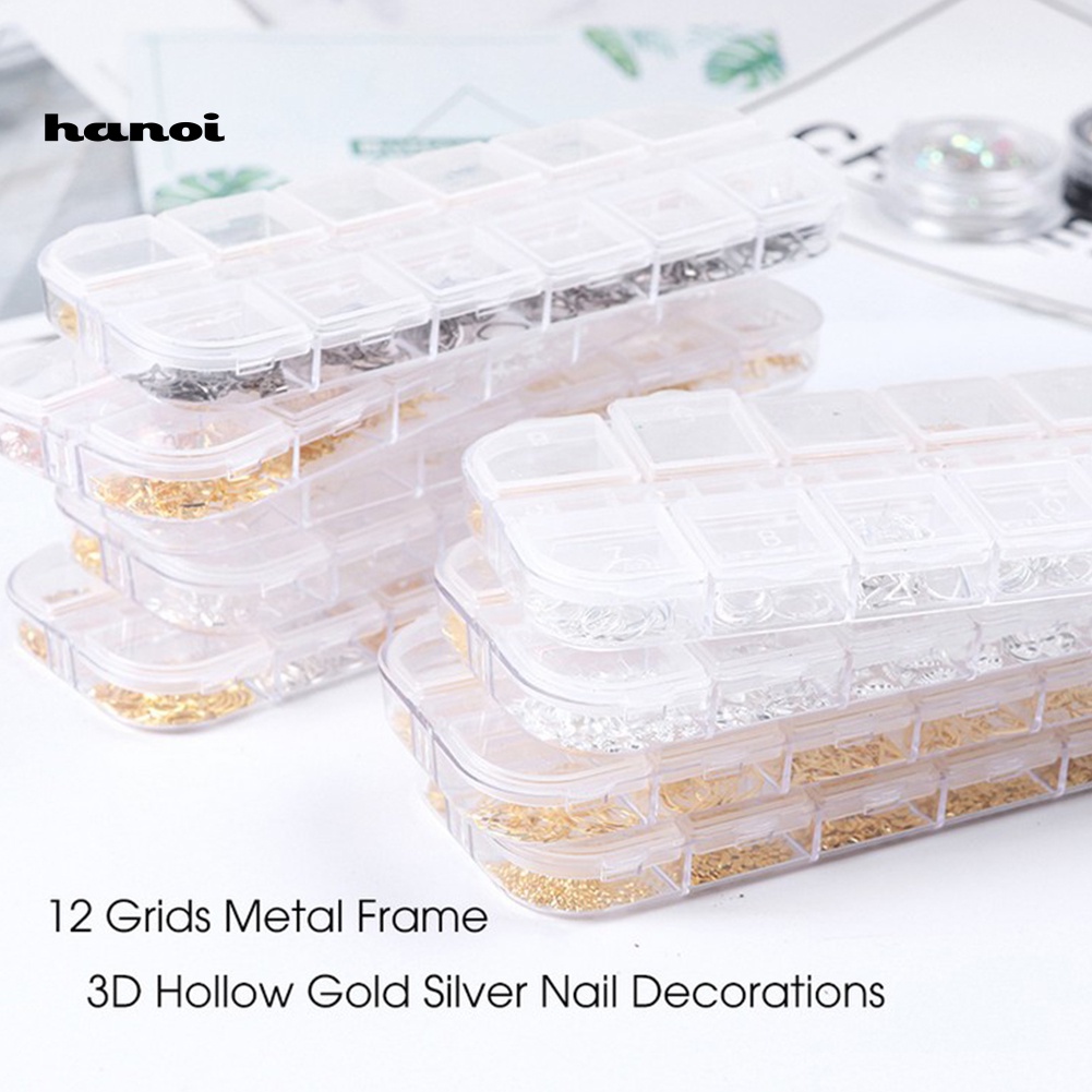 Set 3 Hộp Phụ Kiện Trang Trí Móng Thời Trang