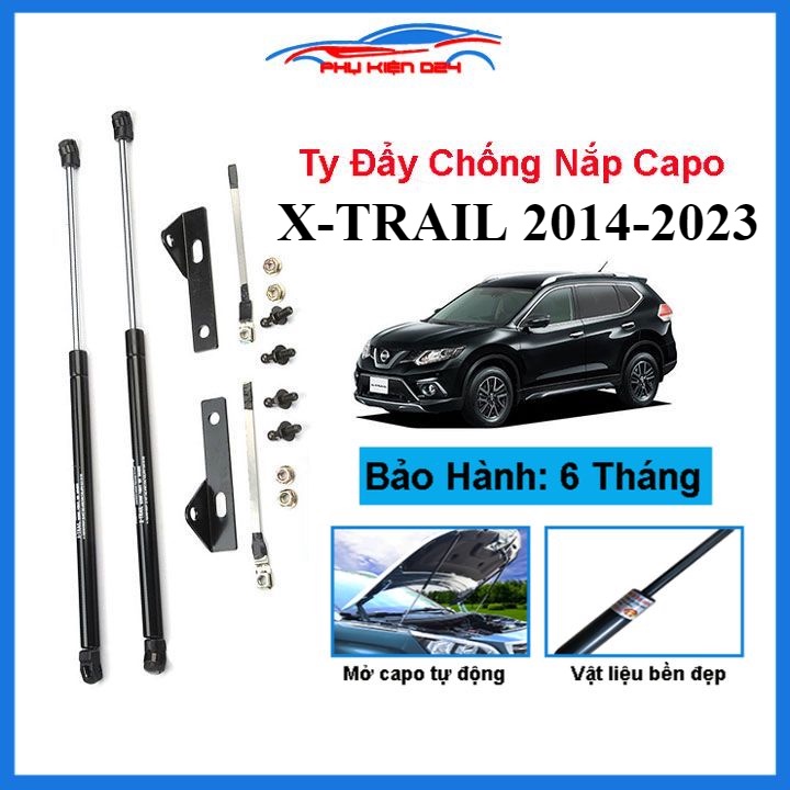 Ty thủy lực chống nắp capo Nissan X-TRAIL 2014-2015-2016-2017-2018-2019-2020-2021-2022-2023 hỗ trợ mở tự động
